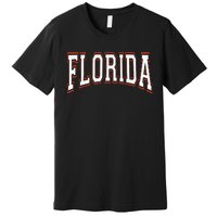 Florida Fl United States Font Premium T-Shirt