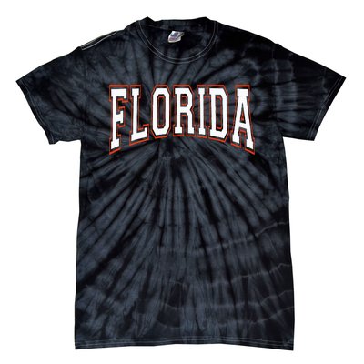 Florida Fl United States Font Tie-Dye T-Shirt