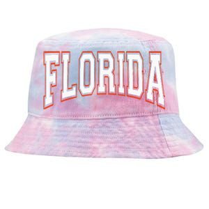 Florida Fl United States Font Tie-Dyed Bucket Hat