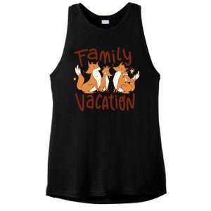 Fox Family Vacation Ladies PosiCharge Tri-Blend Wicking Tank