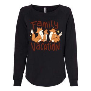 Fox Family Vacation Womens California Wash Sweatshirt