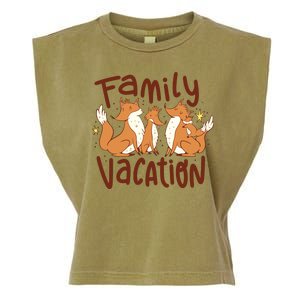 Fox Family Vacation Garment-Dyed Women's Muscle Tee