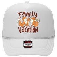 Fox Family Vacation High Crown Mesh Back Trucker Hat