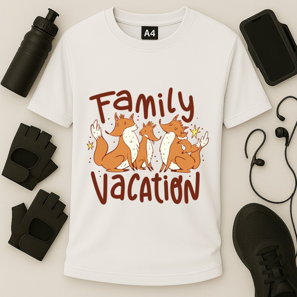 Fox Family Vacation Cooling Performance Crew T-Shirt