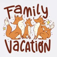 Fox Family Vacation Cooling Performance Crew T-Shirt