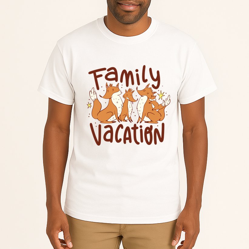 Fox Family Vacation Tall T-Shirt
