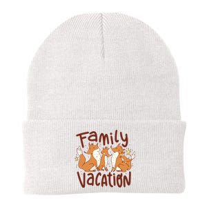 Fox Family Vacation Knit Cap Winter Beanie