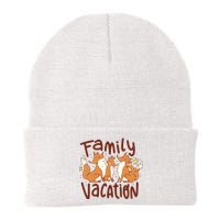 Fox Family Vacation Knit Cap Winter Beanie