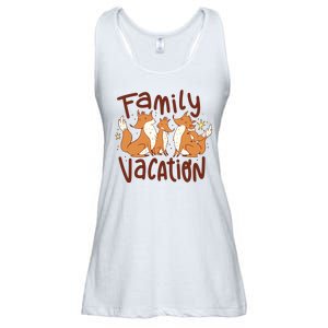 Fox Family Vacation Ladies Essential Flowy Tank