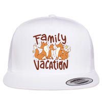 Fox Family Vacation Flat Bill Trucker Hat