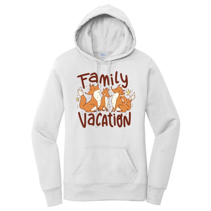 Fox Family Vacation Women's Pullover Hoodie