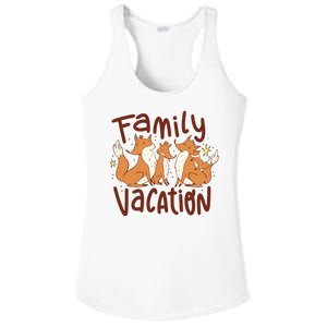 Fox Family Vacation Ladies PosiCharge Competitor Racerback Tank