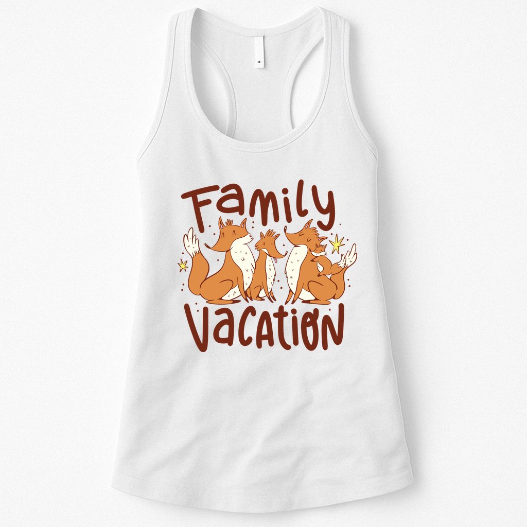 Fox Family Vacation Womens Tank Top