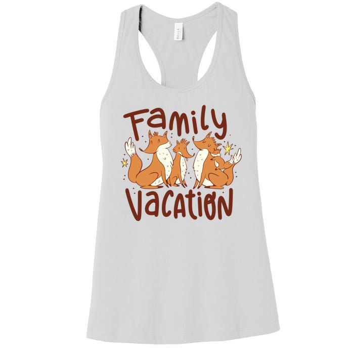 Fox Family Vacation Women's Racerback Tank