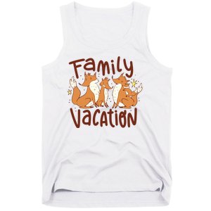 Fox Family Vacation Tank Top