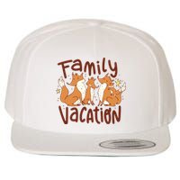 Fox Family Vacation Wool Snapback Cap