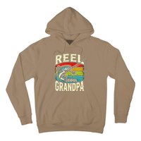 Funny Fishing Vintage Reel Cool Grandpa Fishing Vintage Hoodie