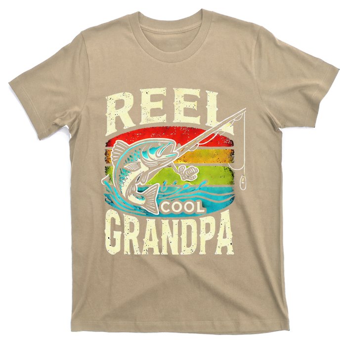 Funny Fishing Vintage Reel Cool Grandpa Fishing Vintage T-Shirt