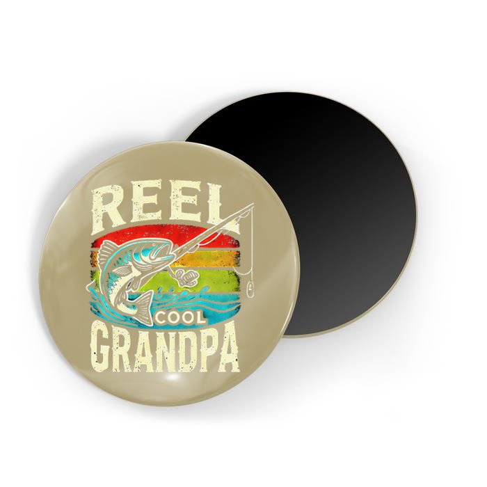 Funny Fishing Vintage Reel Cool Grandpa Fishing Vintage Magnet