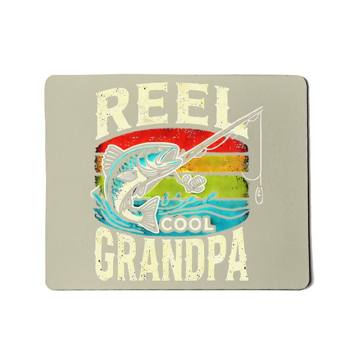 Funny Fishing Vintage Reel Cool Grandpa Fishing Vintage Mousepad