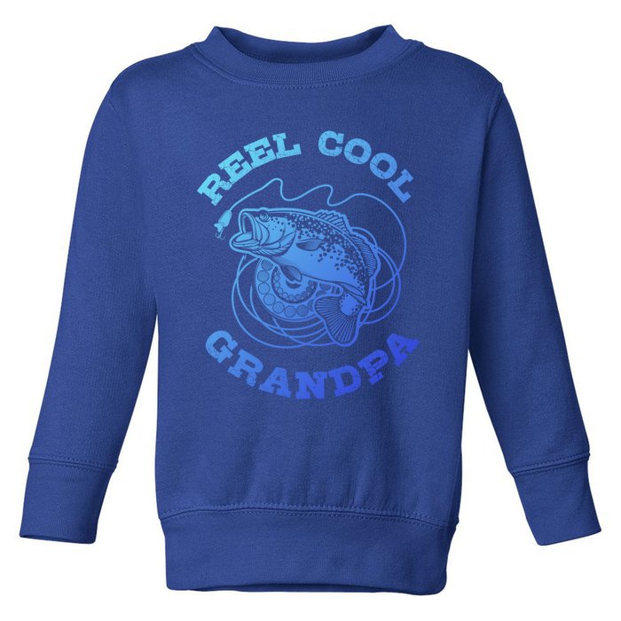 Fishing Fish Vintage Reel Cool Grandpa Gift Funny Gift Toddler Sweatshirt