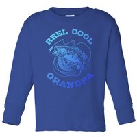 Fishing Fish Vintage Reel Cool Grandpa Gift Funny Gift Toddler Long Sleeve Shirt