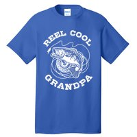 Fishing Fish Vintage Reel Cool Grandpa Gift Tall T-Shirt