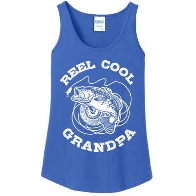 Fishing Fish Vintage Reel Cool Grandpa Gift Ladies Essential Tank