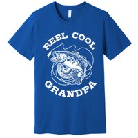 Fishing Fish Vintage Reel Cool Grandpa Gift Premium T-Shirt