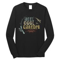 Funny Fishing Vintage Reel Cool Grandpa Gift Long Sleeve Shirt