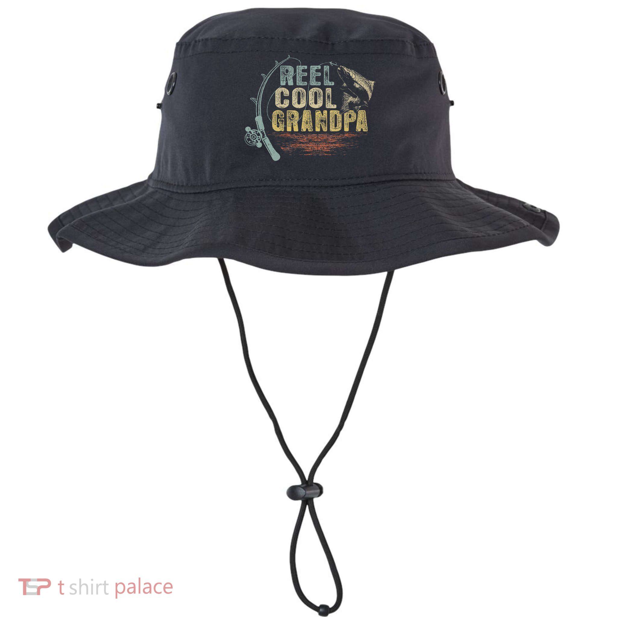 Funny Fishing Vintage Reel Cool Grandpa Gift Bucket Hat