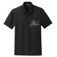 Funny Fishing Vintage Reel Cool Grandpa Gift Dry Zone Grid Polo