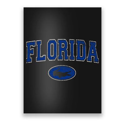 Florida Football Vintage Alligator Poster