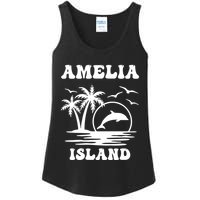 Florida Family Vacation Summer Tourist Funny Amelia Island Ladies Essential Tank