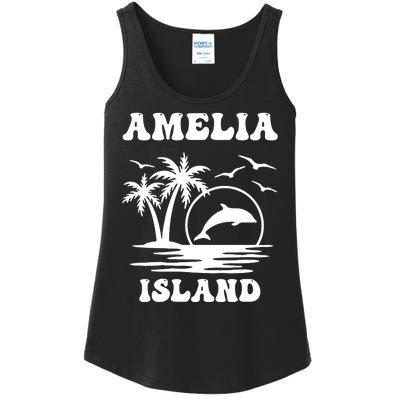 Florida Family Vacation Summer Tourist Funny Amelia Island Ladies Essential Tank