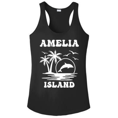 Florida Family Vacation Summer Tourist Funny Amelia Island Ladies PosiCharge Competitor Racerback Tank