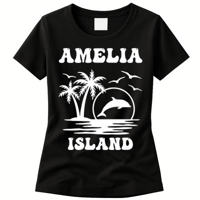 Florida Family Vacation Summer Tourist Funny Amelia Island Women's T-Shirt