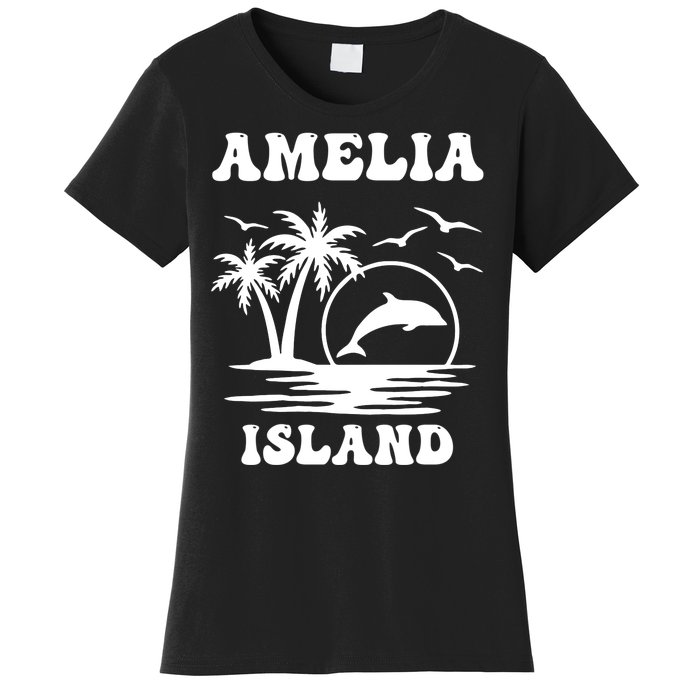 Florida Family Vacation Summer Tourist Funny Amelia Island Women's T-Shirt