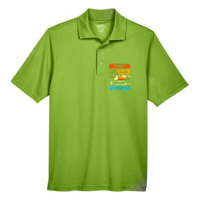 Family Florida Vacation 2024 Funny Matching Group Family Men's Origin Performance Piqué Polo