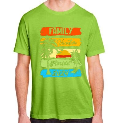 Family Florida Vacation 2024 Funny Matching Group Family Adult ChromaSoft Performance T-Shirt