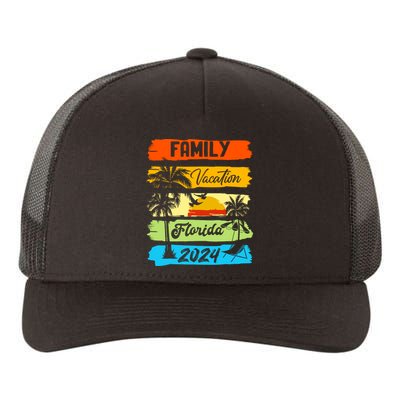 Family Florida Vacation 2024 Funny Matching Group Family Yupoong Adult 5-Panel Trucker Hat