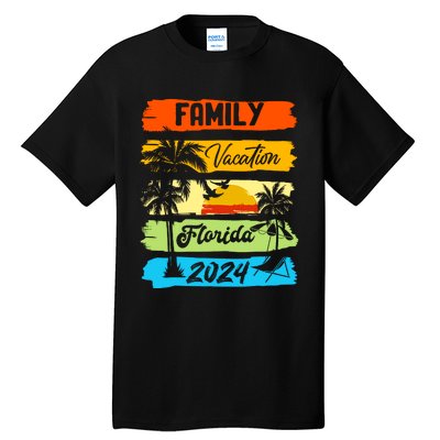 Family Florida Vacation 2024 Funny Matching Group Family Tall T-Shirt