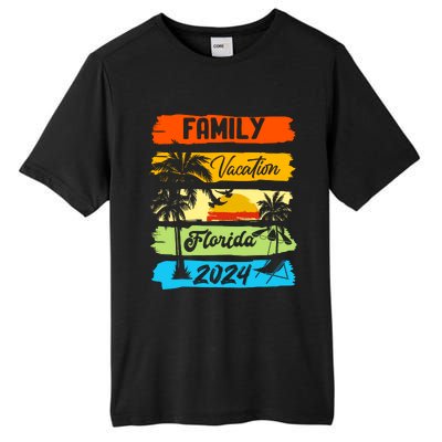 Family Florida Vacation 2024 Funny Matching Group Family Tall Fusion ChromaSoft Performance T-Shirt