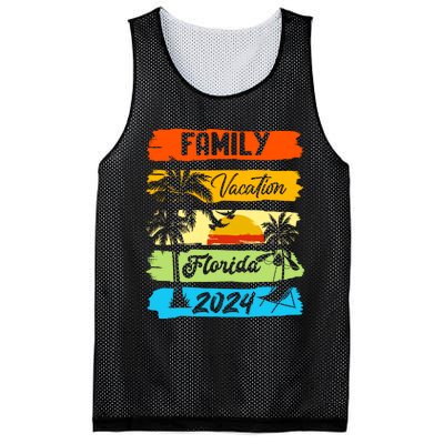 Family Florida Vacation 2024 Funny Matching Group Family Mesh Reversible Basketball Jersey Tank