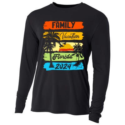 Family Florida Vacation 2024 Funny Matching Group Family Cooling Performance Long Sleeve Crew