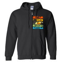 Family Florida Vacation 2024 Funny Matching Group Family Full Zip Hoodie