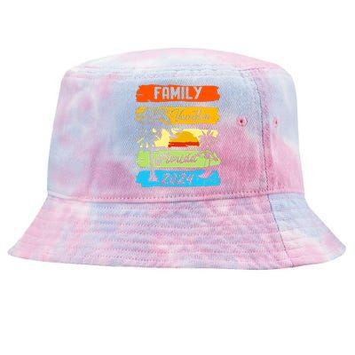 Family Florida Vacation 2024 Funny Matching Group Family Tie-Dyed Bucket Hat