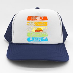 Family Florida Vacation 2024 Funny Matching Group Family Trucker Hat