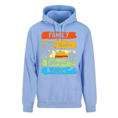 Family Florida Vacation 2024 Funny Matching Group Family Unisex Surf Hoodie