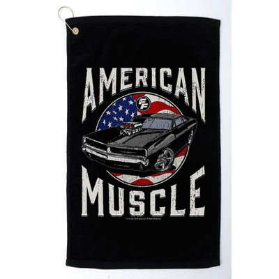 Fast & Furious Vintage American Muscle Flag Fill Golf Towel